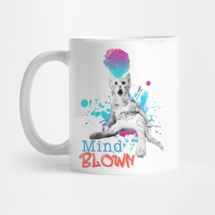 Mind Blown Cat Mug